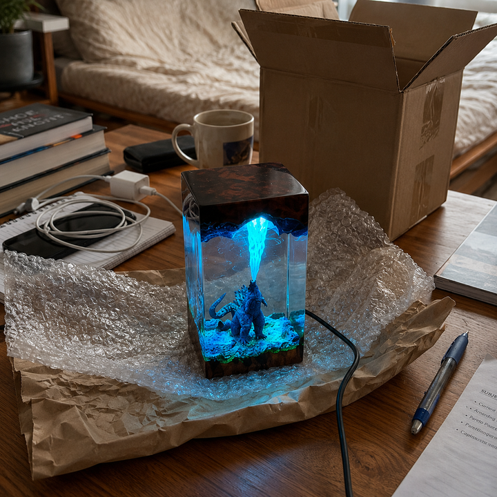 Customer resin lamp photo